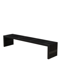 Tralleb&aelig;nk Rustik Design 218&times;49 cm sort