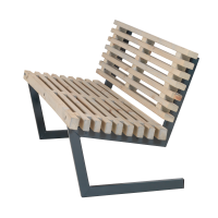 Siesta sofab&aelig;nk 138 cm tr&aelig; drivt&oslash;mmerfarve