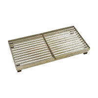Cubic rist 40x80 cm h&oslash;jde 9,3 cm varmgalvaniseret&nbsp;st&aring;l