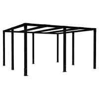 Cubic pergola 387x387cm sort