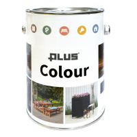 Plus lasurfarve 2,5 liter sort