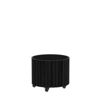 Circle plantekasse med hjul Ø55/45cm sort