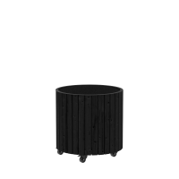 Circle plantekasse med hjul Ø55/55cm sort