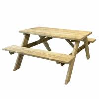 &Oslash;konomi bord-b&aelig;nkes&aelig;t 118 cm trykimpr&aelig;gneret n&aring;letr&aelig;