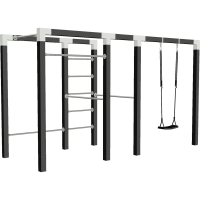 Outdoor Fitness tr&aelig;ningsstativ model 3 sort