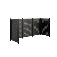 Lund renovationsskjul 245&times;85&times;124 cm gr&aring;