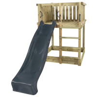 Plus Play legetårn inkl. gråsort rutsjebane