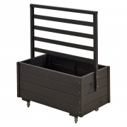 Basic plantekasse med espalier og hjul 88×48×105cm sort