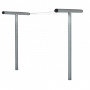 Pipe t&oslash;rrestativ i st&aring;l inkl. snor og beslag