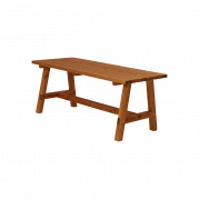 Country plankebord 177x75 cm grundmalet teak