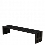 Tralleb&aelig;nk Rustik Design 218&times;49 cm sort