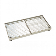 Cubic rist 40x80 cm h&oslash;jde 7,4 cm&nbsp;varmgalvaniseret&nbsp;st&aring;l