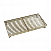 Cubic rist 40x80 cm h&oslash;jde 9,3 cm varmgalvaniseret&nbsp;st&aring;l
