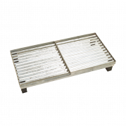 Cubic rist 40x80 cm h&oslash;jde 12,3 cm varmgalvaniseret&nbsp;st&aring;l