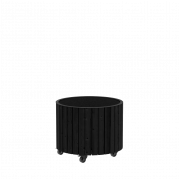 Circle plantekasse med hjul Ø55/45cm sort