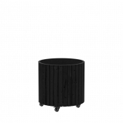 Circle plantekasse med hjul Ø55/55cm sort