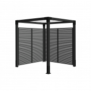 Plus Daylife pergola 198x198cm i sort træ