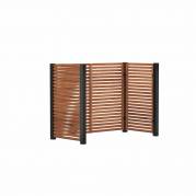 Tokyo renovationsskjul - til 2 spande&nbsp;- ThermoWood&reg; brun-sort