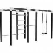 Outdoor Fitness tr&aelig;ningsstativ model 3 sort
