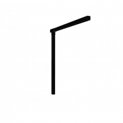 Pergola enkelt forl&aelig;ngermodul 188cm sort
