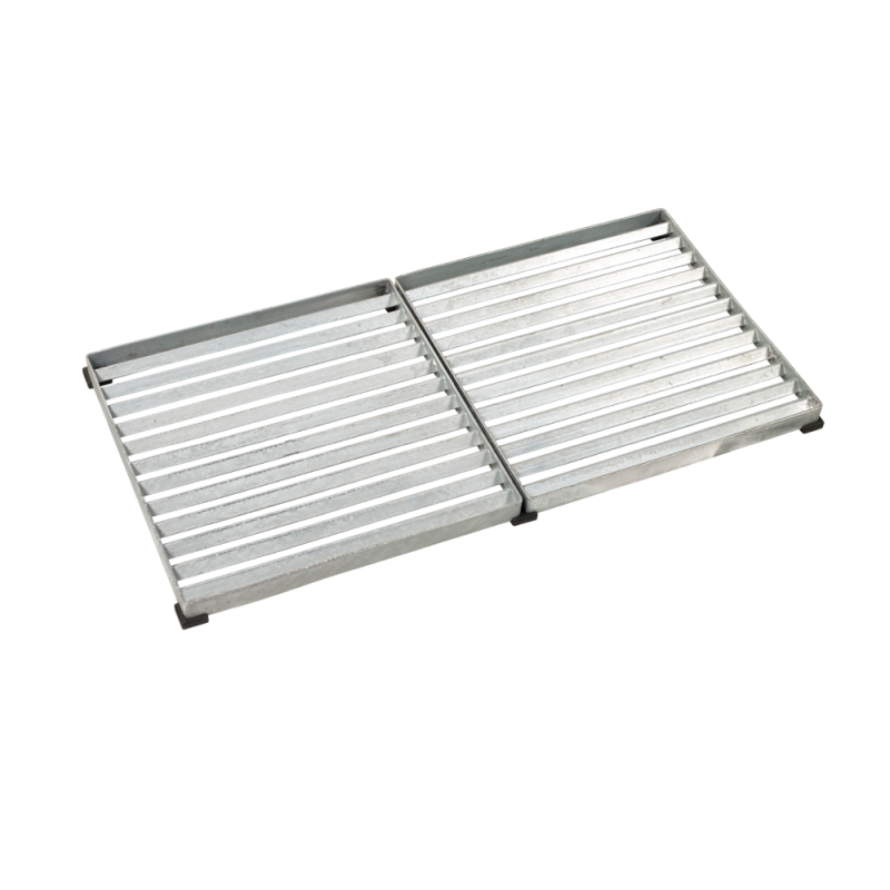 Cubic rist 40x80 cm h&oslash;jde 3,5 cm varmgalvaniseret&nbsp;st&aring;l