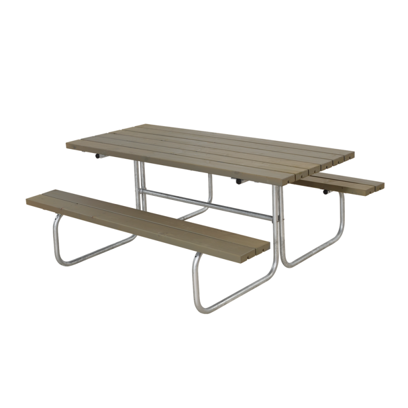 Classic bord/bænkesæt 177 cm gråbrun