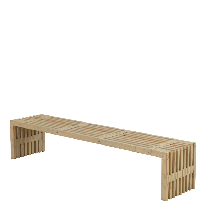 Tralleb&aelig;nk Rustik Design 218&times;49 cm drivt&oslash;mmerfarve