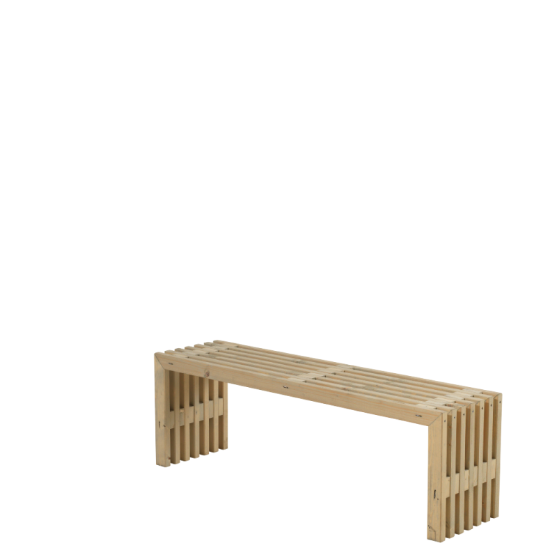 Tralleb&aelig;nk Rustik Design 138&times;36 cm drivt&oslash;mmerfarve