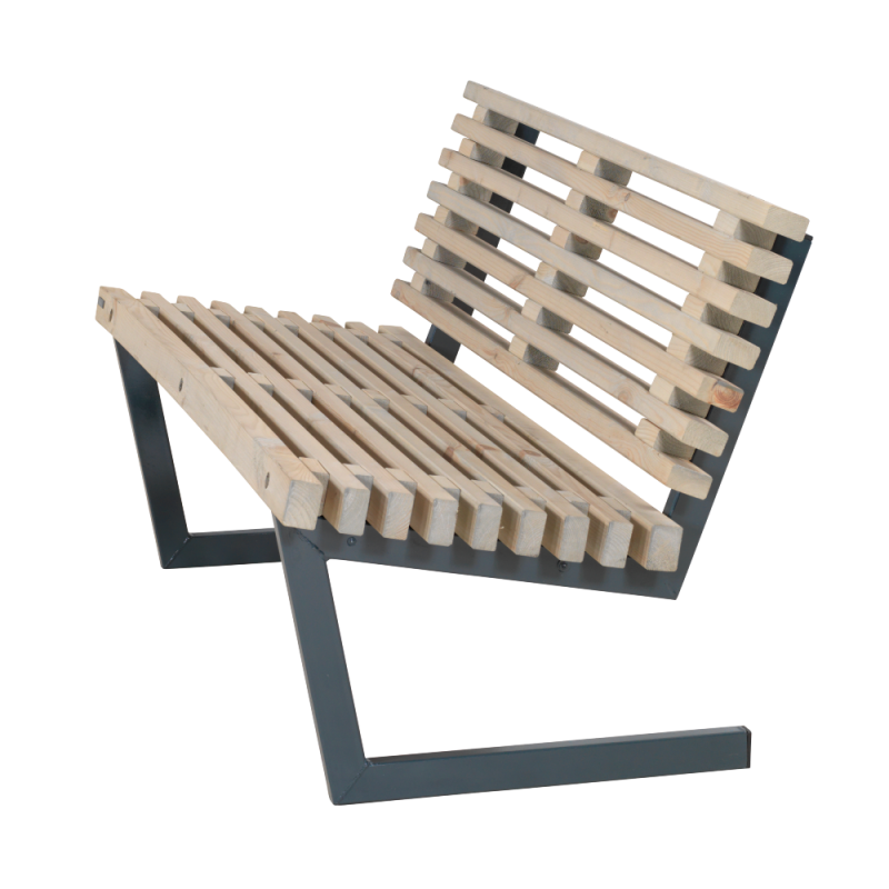 Siesta sofab&aelig;nk 138 cm tr&aelig; drivt&oslash;mmerfarve