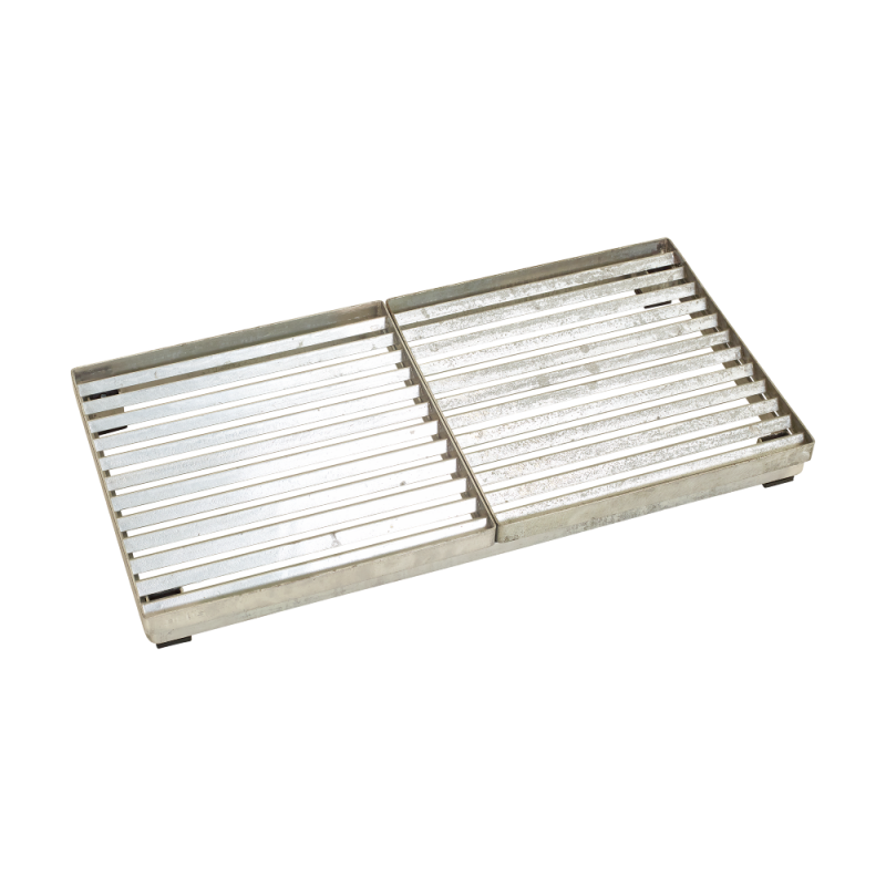 Cubic rist 40x80 cm h&oslash;jde 7,4 cm&nbsp;varmgalvaniseret&nbsp;st&aring;l