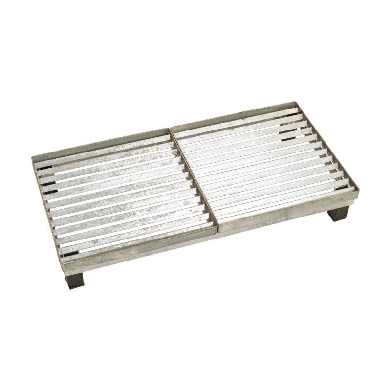 Cubic rist 40x80 cm h&oslash;jde 12,3 cm varmgalvaniseret&nbsp;st&aring;l