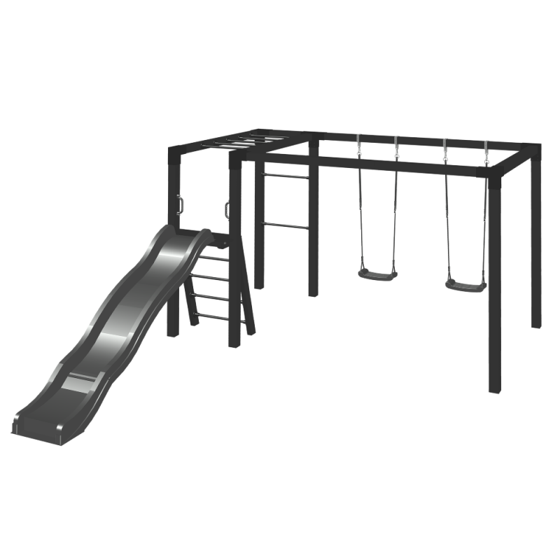 Daylife legetårn med gyngestativ, ribbe, armgang og rutsjebane