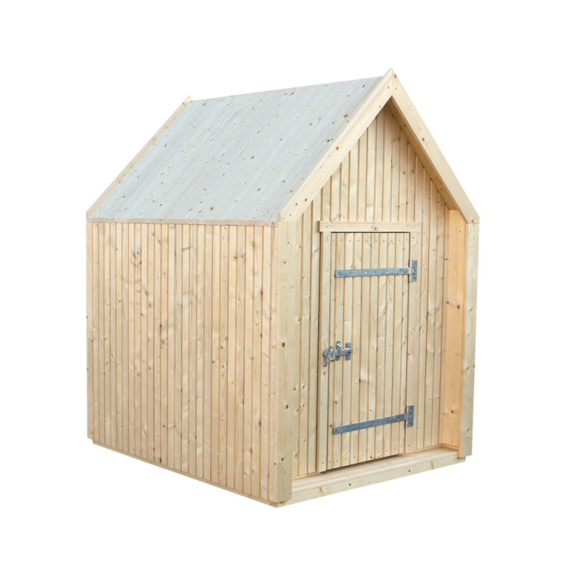 Classic legehus 144×124cm i ubehandlet nåletræ