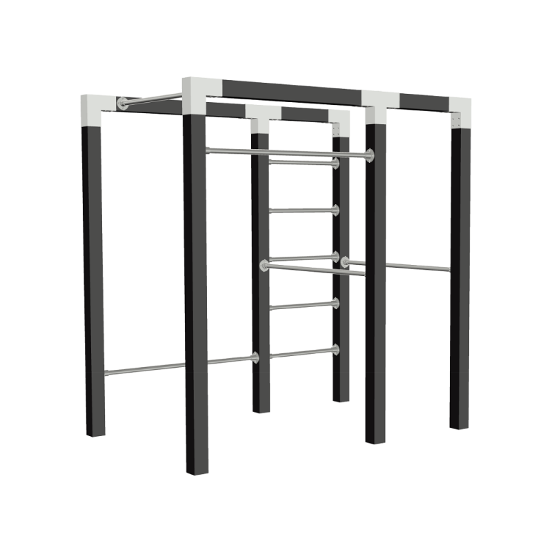 Outdoor Fitness tr&aelig;ningsstativ model 2 sort