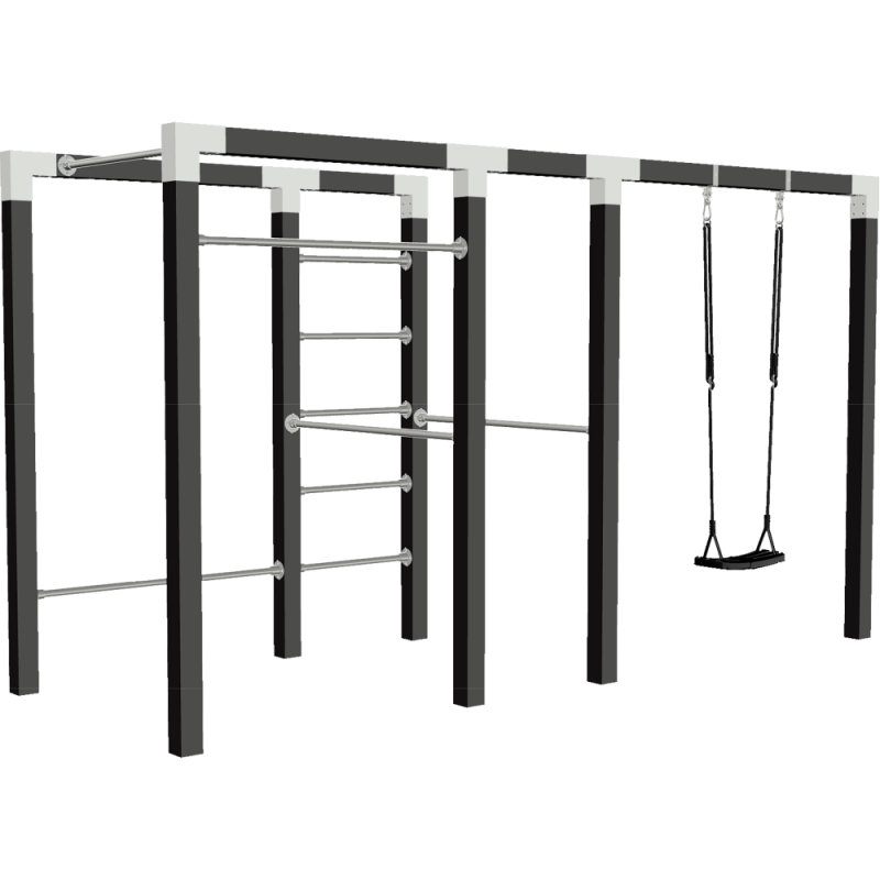 Outdoor Fitness tr&aelig;ningsstativ model 3 sort