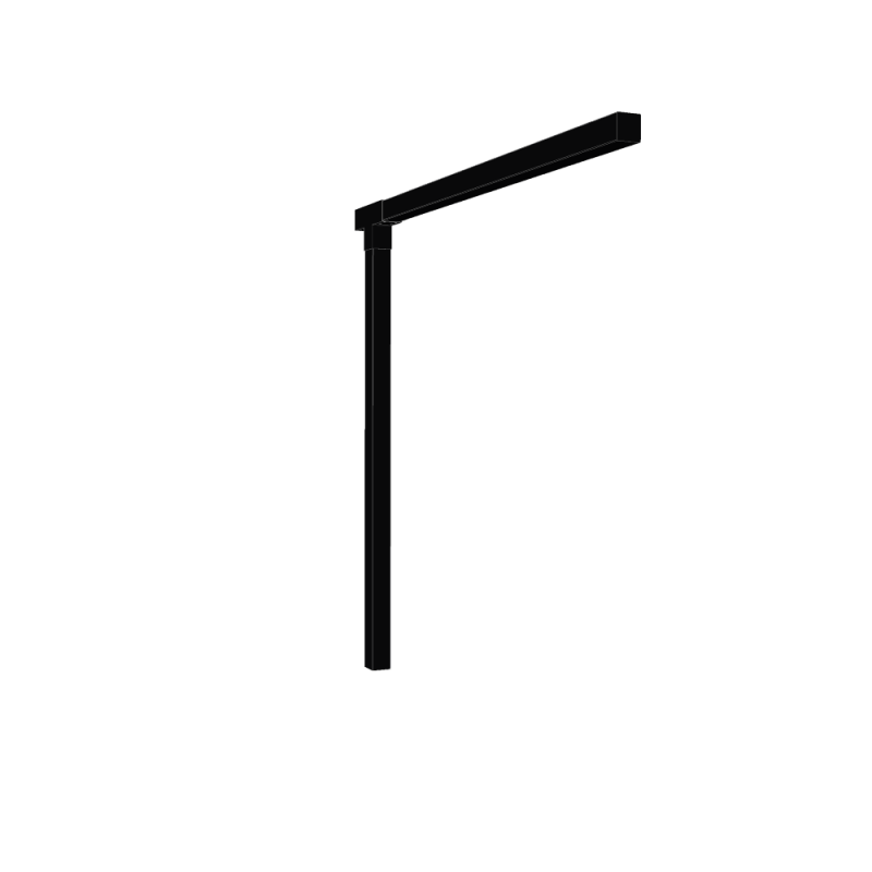 Pergola enkelt forl&aelig;ngermodul 188cm sort