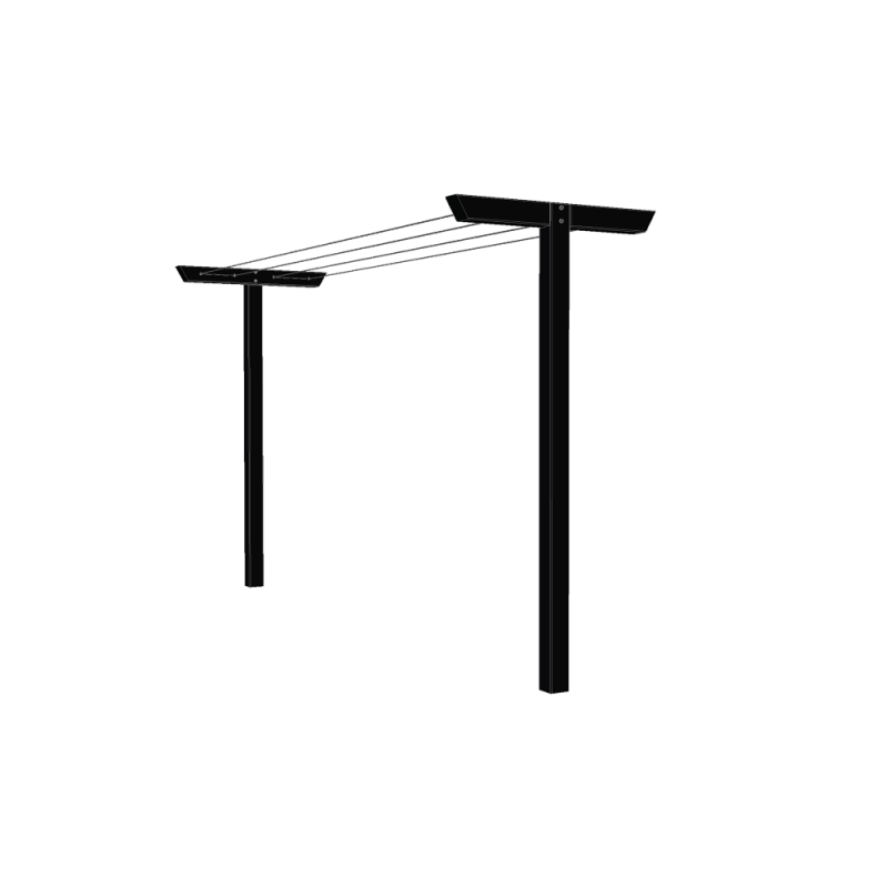 Classic tørrestativ i træ sort