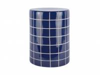 Leitmotiv Retro Tiles High sidebord &Oslash;33cm bl&aring;