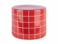 Leitmotiv Retro Tiles sidebord &Oslash;42cm r&oslash;d