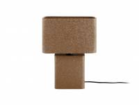 Leitmotiv Boaz Recto bordlampe 14x33cm brun