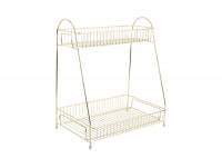 K&oslash;kkenstativ Tidy 30x35x20cm metal guld