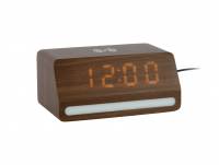 Karlsson Retro v&aelig;kkeur med LED-lys i MDF m&oslash;rk brun