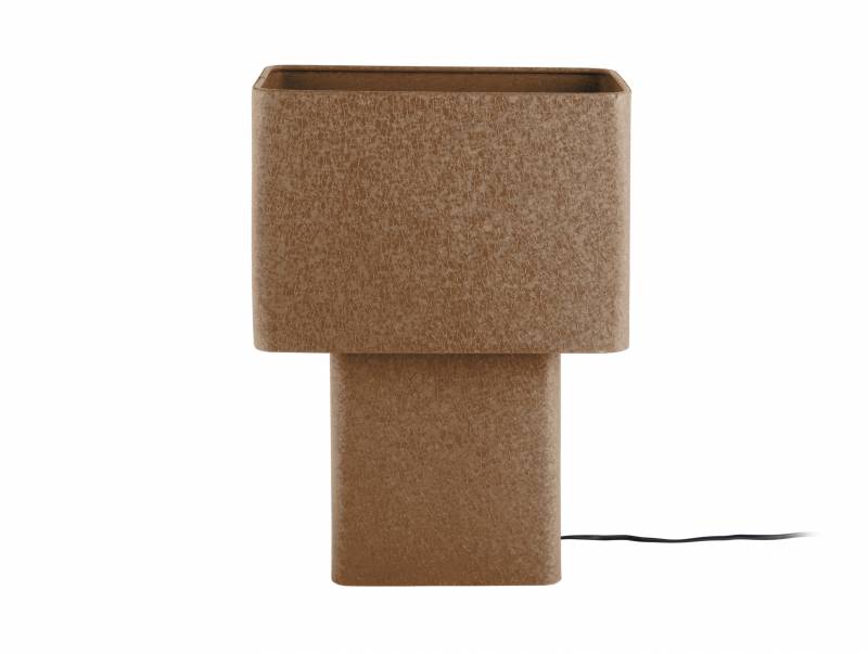 Leitmotiv Boaz Recto bordlampe 18x42cm brun