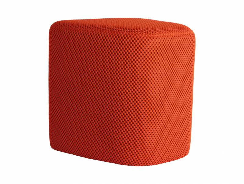 Leitmotiv Retro Mesh puf 36x36cm orange