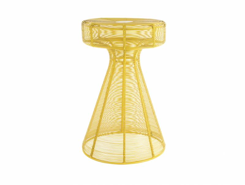 Leitmotiv Cuerda Corcho sidebord &Oslash;30,5cm gul