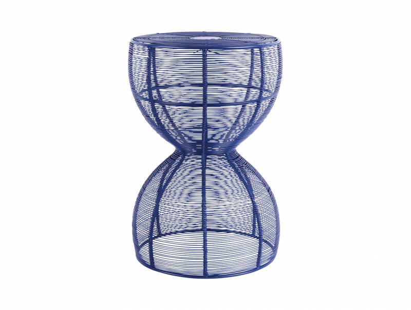 Leitmotiv Cuerda Doble sidebord &Oslash;30cm bl&aring;
