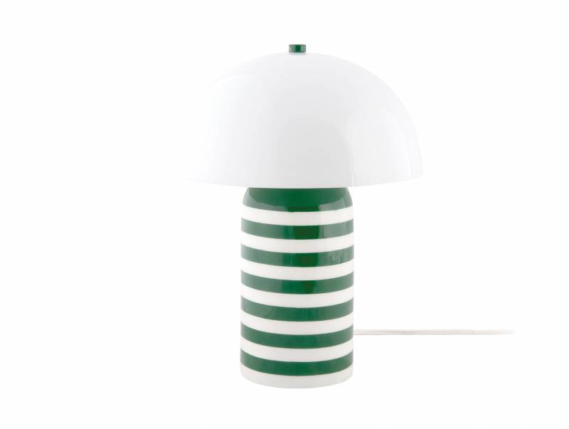 Leitmotiv bordlampe Rayado Retro &Oslash;23cm gr&oslash;n