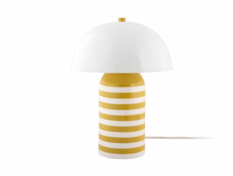 Leitmotiv bordlampe Rayado Retro &Oslash;23cm gul
