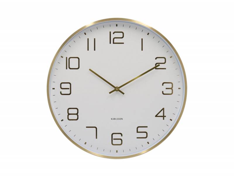 Karlsson Elegance Glow v&aelig;gur 40cm hvid