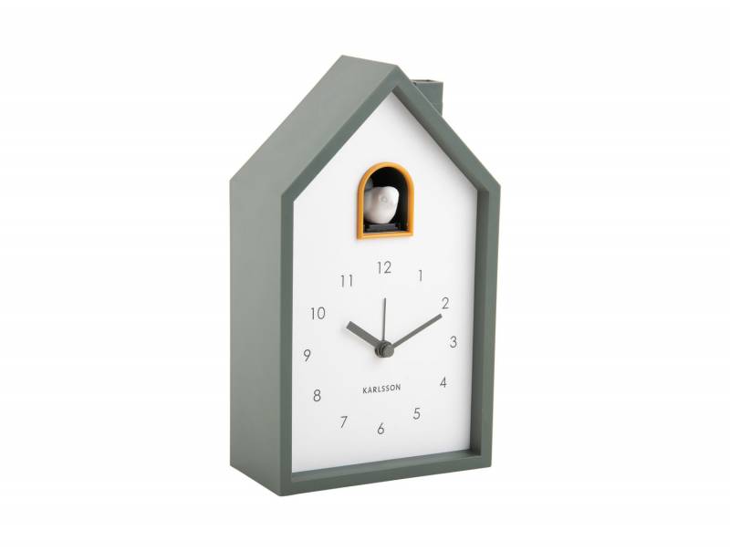 Karlsson Modern Cuckoo v&aelig;gur 12x20x6cm gr&oslash;n